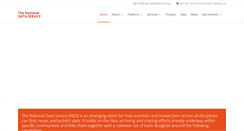 Desktop Screenshot of nationaldataservice.org